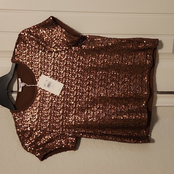🔥NTW Splendid Oxford sequin tee - Picture 1 of 4